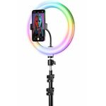 CellularLine Selfie Ring PRO LED luč s stojalom, večbarvna