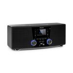 Auna Stockton, mikro stereo sistem, maks. 20W, DAB+, UKW, CD predvajalnik, BT, OLED, črn