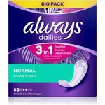 Always Dailies Normal Fresh & Protect dnevni vložki 60 kos