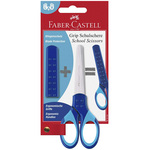 WEBHIDDENBRAND Šolske škarje Faber-Castell 13 cm, blister, modre