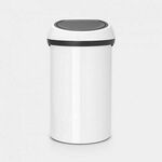 Brabantia koš za smeti, na dotik, 60 L, bel (108686)