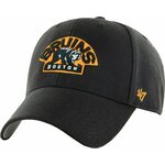 Kapa iz mešanice volne 47brand NHL Boston Bruins črna barva - črna. Kapa s šiltom vrste baseball iz kolekcije 47brand. Model izdelan iz materiala z nalepko.