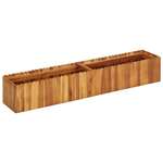 vidaXL Visoka greda 150x30x25 cm trden akacijev les