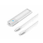 Orico Ohišje za zunanji disk M.2 NVMe, Orico PWM2-G2-WH-EP, USB-C, 10 Gb/s (srebrno)
