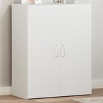 vidaXL Arhivska omara bela 60x32x77,5 cm inženirski les