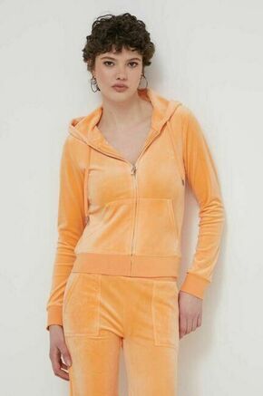 Velur pulover Juicy Couture oranžna barva