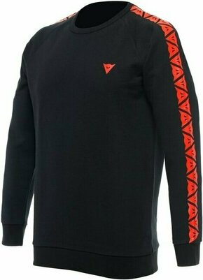 Dainese Sweater Stripes Black/Fluo Red XS Jopa