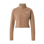 THE NORTH FACE Športen pulover '100 GLACIER' mokka / bela 25109089