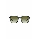 Sončna očala Armani Exchange moški, črna barva - črna. Sončna očala iz kolekcije Armani Exchange. Model z enobarvnimi stekli in okvirji iz plastike. Ima filter UV 400.