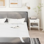 Vidaxl Zaščita za žimnico bela 90x200 cm vodoodporne