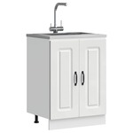 vidaXL Osnovna omarica za umivalnik Kalmar bela 60x46x81,5 cm