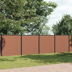 vidaXL Ograjni panel rjav 699x186 WPC