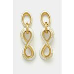 Nakit Guess AMORE JUBE05 045JW - zlata. Uhani iz kolekcije Guess. Komplet izdelan iz kovine.