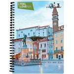 World 3D notebook A5 80L – Piran, spirala