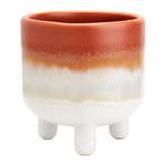 Oranžno-bel lonček Sass & Belle Bohemian Home Mojave, ø 7,5 cm