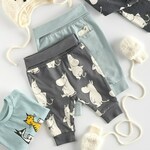 Reserved - Komplet 2 hlač Moomin - modro zelena modro zelena 100% BOMBAŽ 489BF-67X