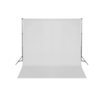 vidaXL Belo Platno / Ozadje za Fotografiranje z Ogrodjem 600 x 300 cm