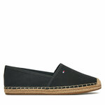 Espadrile Tommy Hilfiger Flag Canvas Espadrille FW0FW08541 Črna