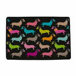 Predpražnik 45x75 cm Dachshunds in Colours – Butter Kings