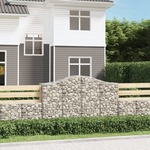 vidaXL Obokane gabion košare 50 kosa 200x50x120/140cm pocinkano železo