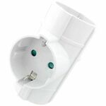 ENTAC razdelilec T 3-vtični, 3x ozemljen, IP20, bel, EPAG-T3EE