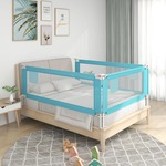 VIDAXL Posteljno varovalo za malčke modro 150x25 cm blago