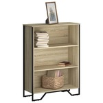 vidaXL Knjižna omara sonoma hrast 80x31x106 cm inženirski les
