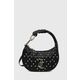 Torbica Juicy Couture črna barva, BEJAY5475WVP - črna. Majhna torbica iz kolekcije Juicy Couture. Model na zapenjanje, izdelan iz ekološkega usnja. Model je opremljen s torbico.