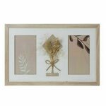 okvir za fotografije dkd home decor 39 x 1,2 x 22 cm kristal naraven bela shabby chic