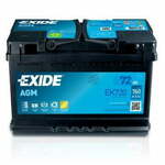 Exide EK720 akumulator, 72 Ah, D+, 760 A(EN), 278 x 175 x 190 mm