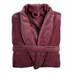 Bordo rdeč kopalni plašč iz mikropliša velikosti L/XL Cosy – Tiseco Home Studio