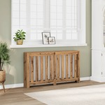vidaXL Pokrov za radiator hrast 149x20x82 cm inženirski les