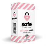 SAFE Intense Safe - kondom z rebrastimi pikami (10 kosov)