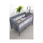 FREEON prenosna postelja Elephants z dvojnim dnom Gray 81514