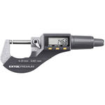 Extol Premium digitalni mikrometer; karbidna merilna površina, natančnost ±0,002 mm