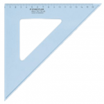 Staedtler trikotnik, 26 cm, 45/45 stopinj, prozorno moder