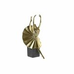 NEW Okrasna Figura DKD Home Decor Črna Zlat Resin Sodobna (20 x 16 x 33,5 cm)