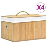 Škatle za shranjevanje iz bambusa 4 kosi
