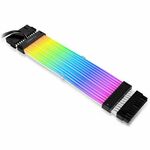 Lian Li Strimer Plus V2 kabel za osnovno ploščo, 24-Pin RGB, 20 cm, črn
