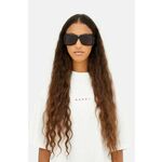 Sončna očala Marni Tiznit Black ženska, črna barva, EYMRN00056.001.HJB - črna. Sončna očala iz kolekcije Marni. Model z enobarvnimi stekli in okvirji iz plastike. Ima filter UV 400.