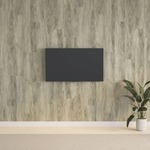 vidaXL Stenski paneli videz lesa sivi PVC 2,06 m²