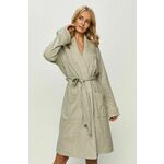 Lauren Ralph Lauren Dolg kopalni plašč pegasto siva / bela