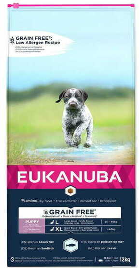 Eukanuba Puppy &amp; Junior Large &amp; Giant Grain Free OF hrana za pse