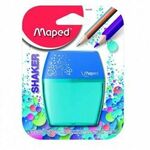 WEBHIDDENBRAND Ostrenje Maped Shaker - s posodo za odpadke, 2 luknjici, blister, mešanica barv