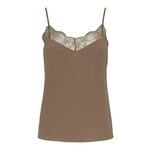 PIECES Top 'TIFFANY' rjava