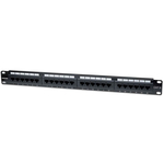 Intellinet 1u 24-port utp cat6 črn patch panel
