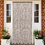 shumee Zavesa proti mrčesu taupe in bela 56x185 cm šenilja
