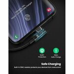 Ugreen Kabel USB z USB-C, kotni US176, 3A, 2m (črn)