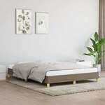 shumee Posteljni okvir taupe 160x200 cm blago