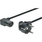 Digitus napajalni kabel 220V EURO 2m črn kotni AK-440102-018-S